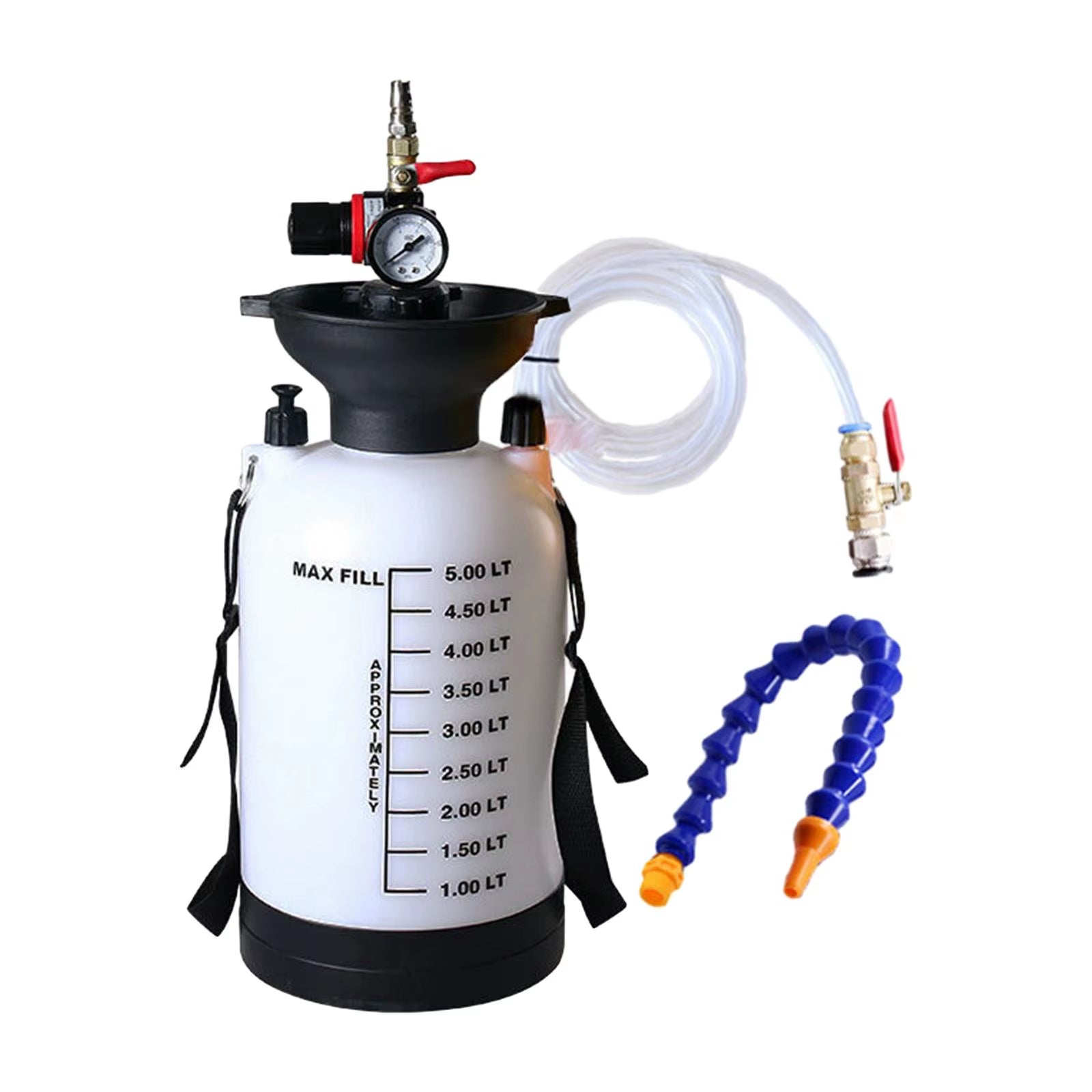5L/8L Automotive Fluid Pump ATF Refill Tool Gearbox Oil Filler Pneumatic Fluid Extractor and Dispenser Gear Oil Filler Tank