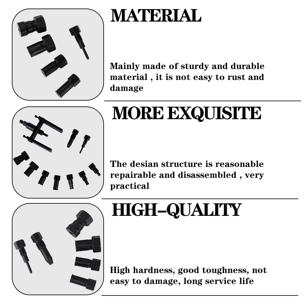 Aluminum Wheel Bearing Kit Remover Automotive Tools Seal Driver Installer 10 Pcs/Set Motorcycle Bearing Disassembly Tools