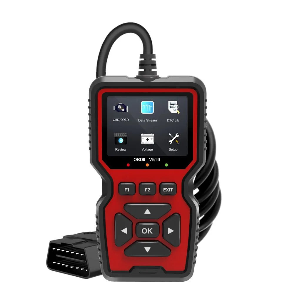 V519 OBD2 Scanner Diagnostic Auto Scan Tool Tools Supports 10 Language OBDII Fixd Scanner Code Reader with 2.8-Inch Color Screen