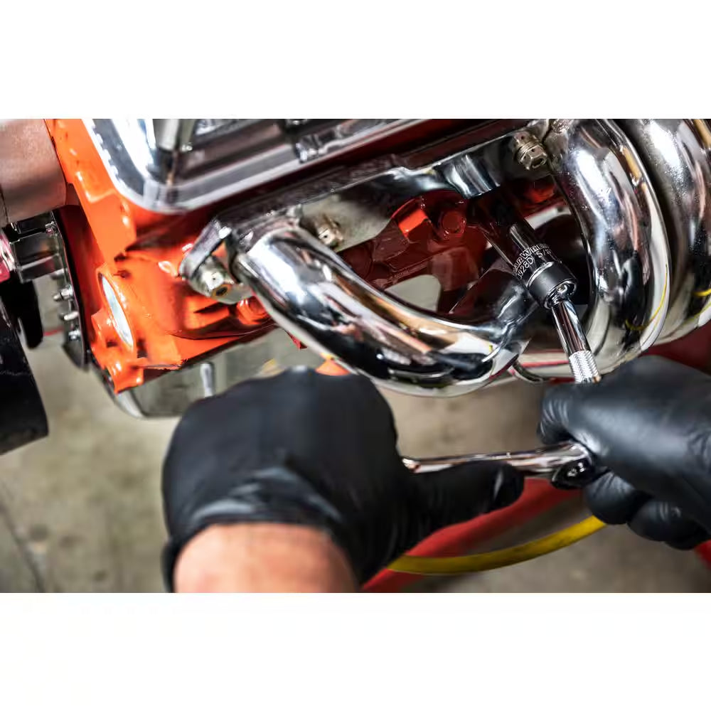 3/8 In. Drive 6-Point Magnetic Swivel Spark Plug Socket Set (5-Piece)