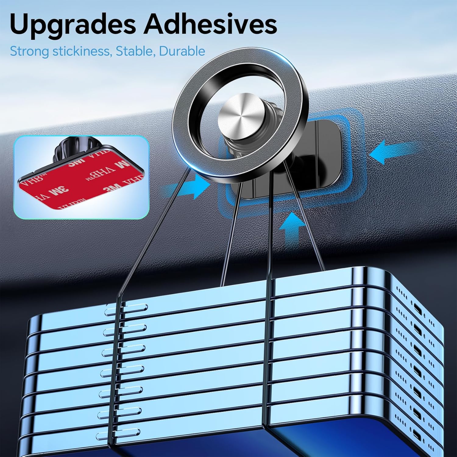 for Magsafe Car Mount【20 Strong Magnets】Magnetic Phone Holder for Car Phone Holder Mount Dash Mounted Holders Cell Phone Holders for Your Car Accessories for Women Men for Iphone 17 16 15 14