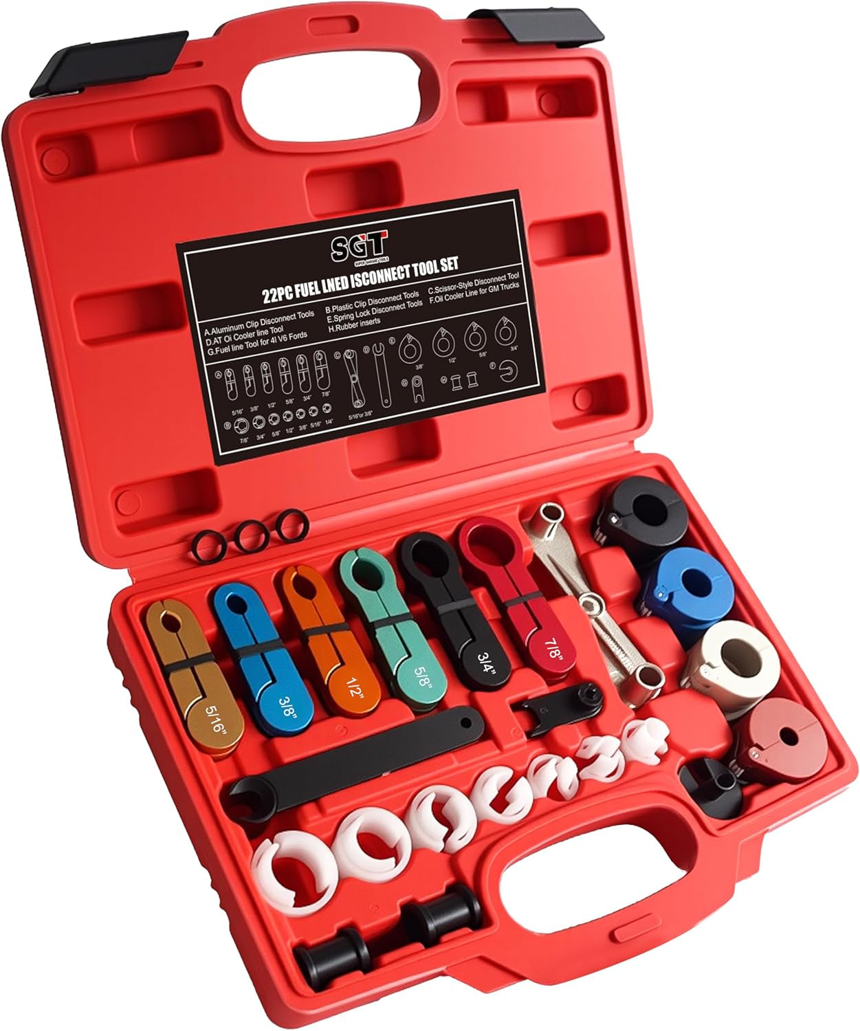 Fuel Line Disconnect Tool Set 22Pcs Master Quick Disconnect Tool Kit for Auto...