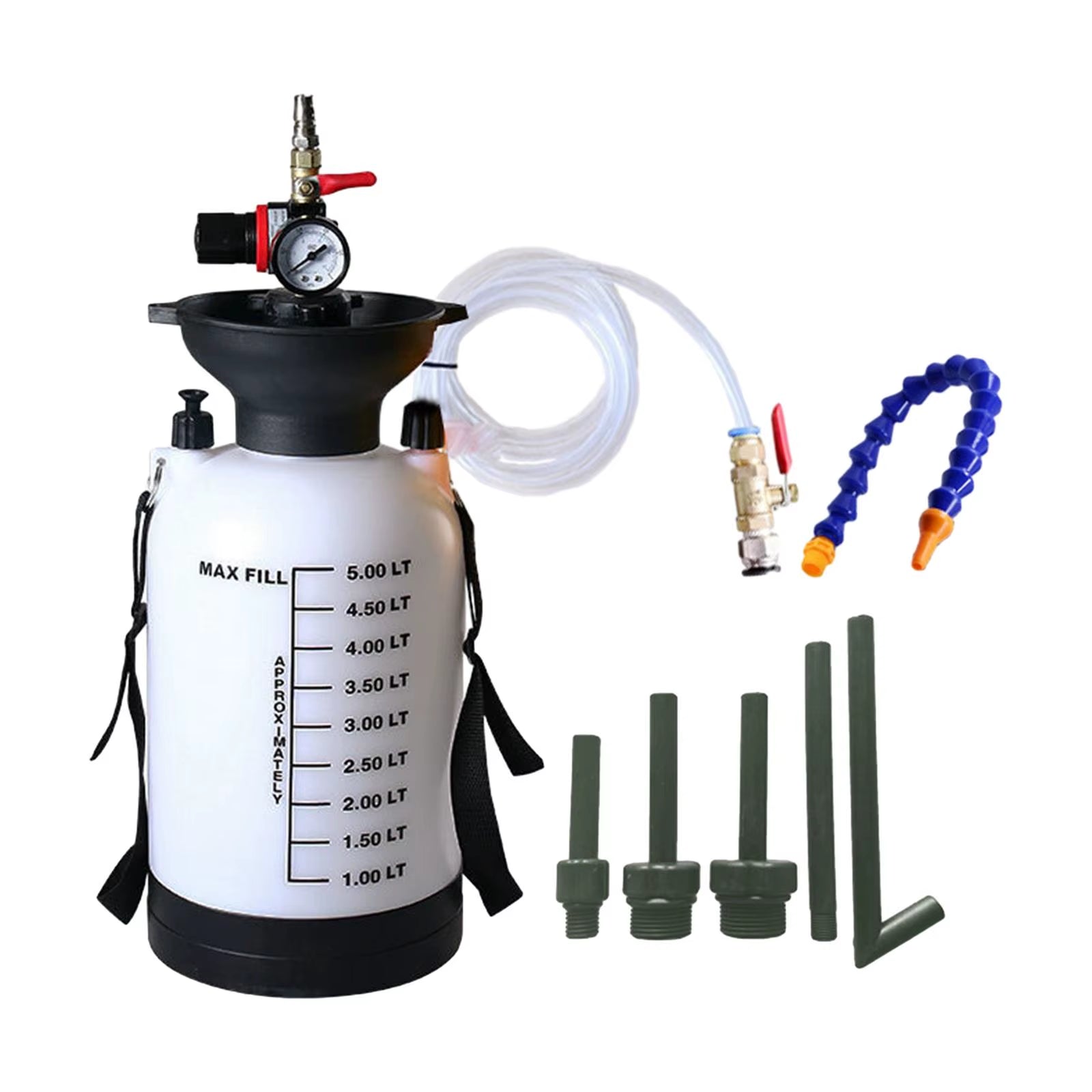 5L/8L Automotive Fluid Pump ATF Refill Tool Gearbox Oil Filler Pneumatic Fluid Extractor and Dispenser Gear Oil Filler Tank