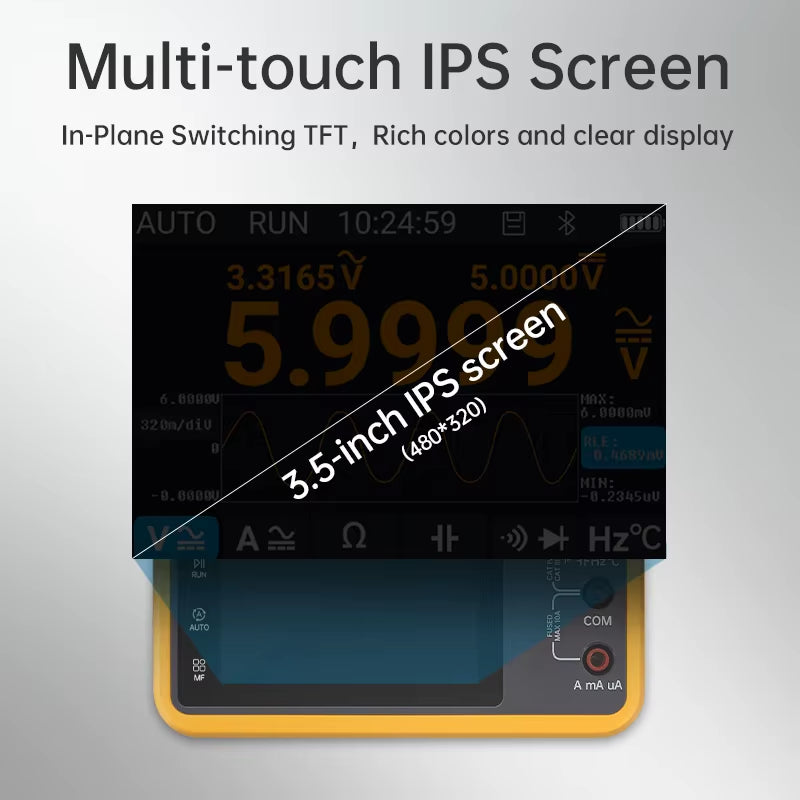 DM40 3 in 1 Multimeter Signal Generator 50M Sample Rate ACDC Voltage Diode Handheld Digital Automotive Tools