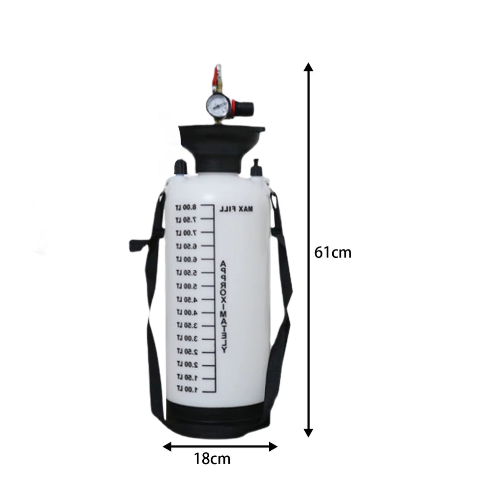 5L/8L Automotive Fluid Pump ATF Refill Tool Gearbox Oil Filler Pneumatic Fluid Extractor and Dispenser Gear Oil Filler Tank